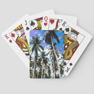 Jeu De Cartes Des palmiers tropicaux.