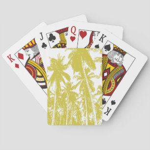 Jeu De Cartes Des palmiers tropicaux.
