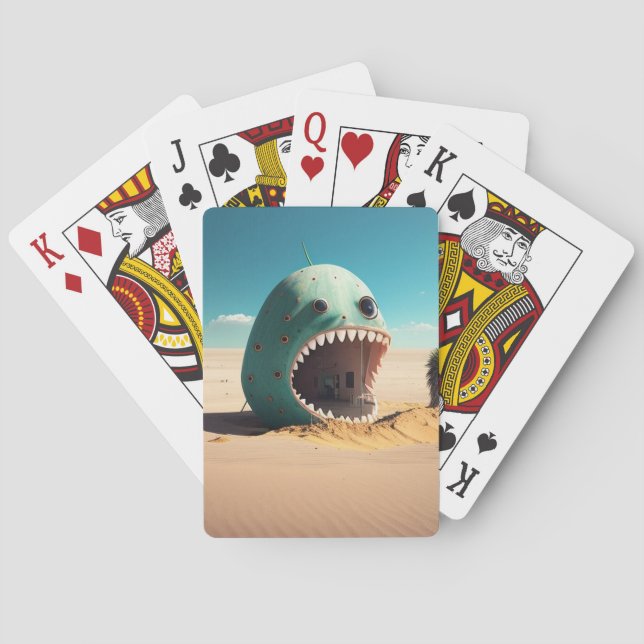 Jeu De Cartes Desert Monstre (dos)