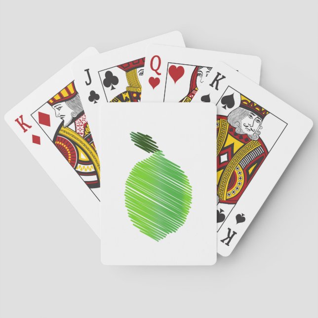 Jeu De Cartes Design de chaux pointillé (dos)