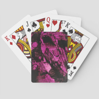 JEU DE CARTES DESIGN ENCRE ROSE
