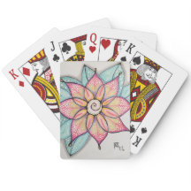 Design Fleur Rose Lecture Cartes