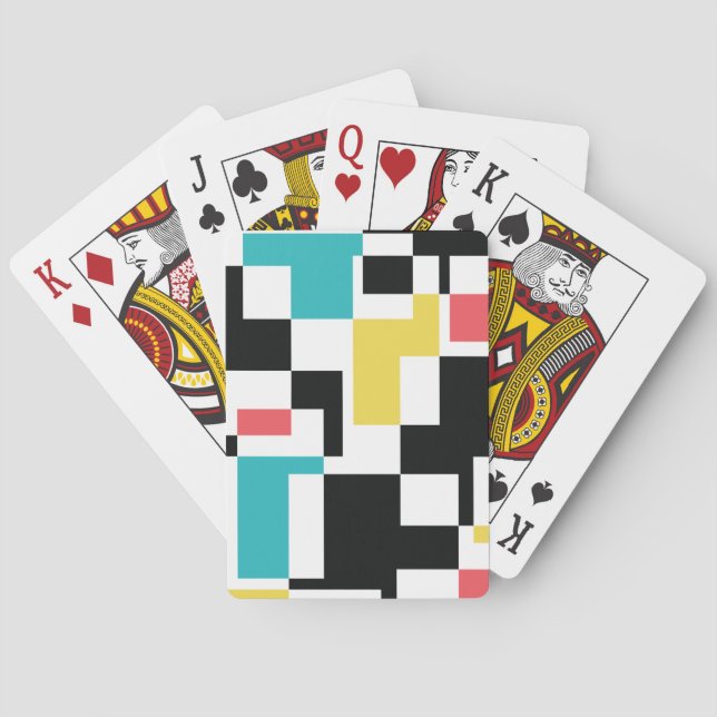 Jeu De Cartes Design graphique géométrique moderne, amusant et c (dos)