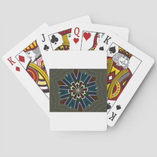 Jeu De Cartes Design inspiré de Sari avec détails complexes