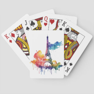 Jeu De Cartes Design parisien avec plaques colorées