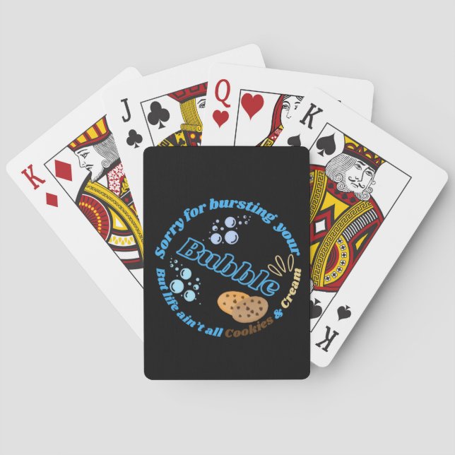 Jeu De Cartes Désolé Pour L'Éclatement De Votre Bulle (dos)