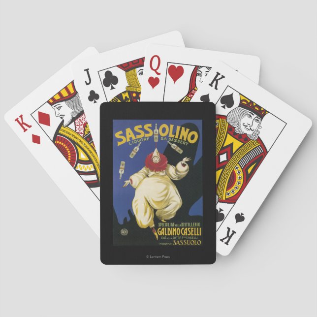 Jeu De Cartes Dessert de Sassolino Liquore DA promotionnel (dos)