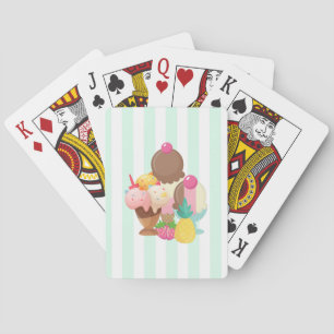 Jeu De Cartes Desserts de crème glacée Saveurs néopolites