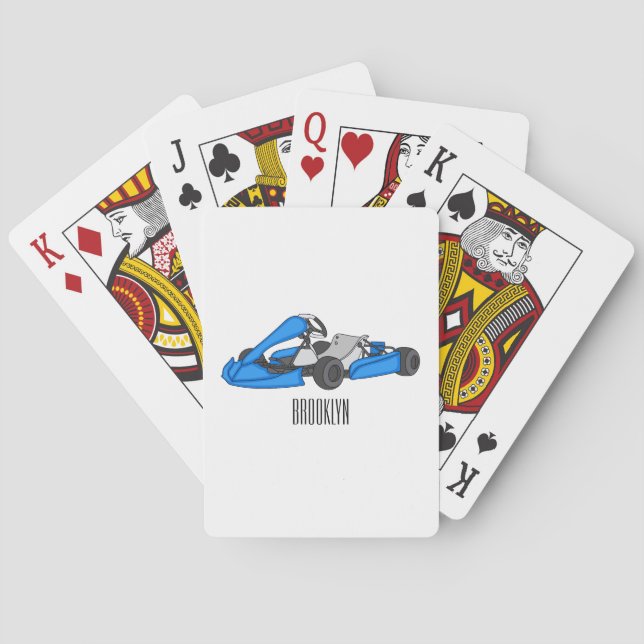 Jeu De Cartes dessin animé de Kart racing (dos)