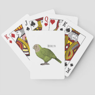 Jeu De Cartes dessin animé d'oiseaux de Kakapo