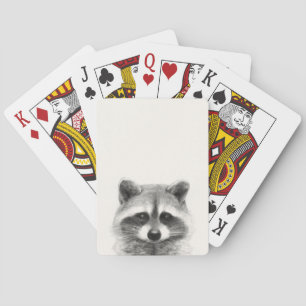 Jeu De Cartes Dessin au crayon de Raccoon