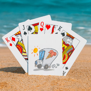 Jeu De Cartes Dessin Crème de glace Camion Amusant Dessert d'été
