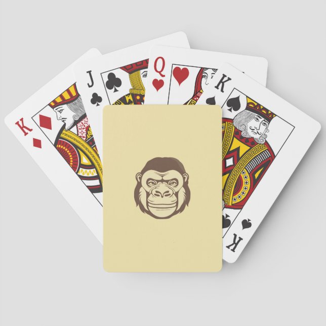 Jeu De Cartes Dessin de dessin de Gorilla (dos)