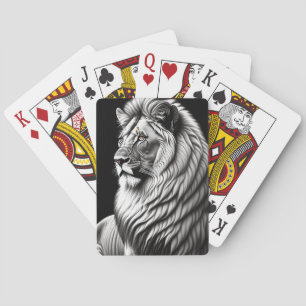 Jeu De Cartes Dessin de lion peinture