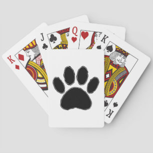 Jeu De Cartes Dessin Paw Chien En Noir