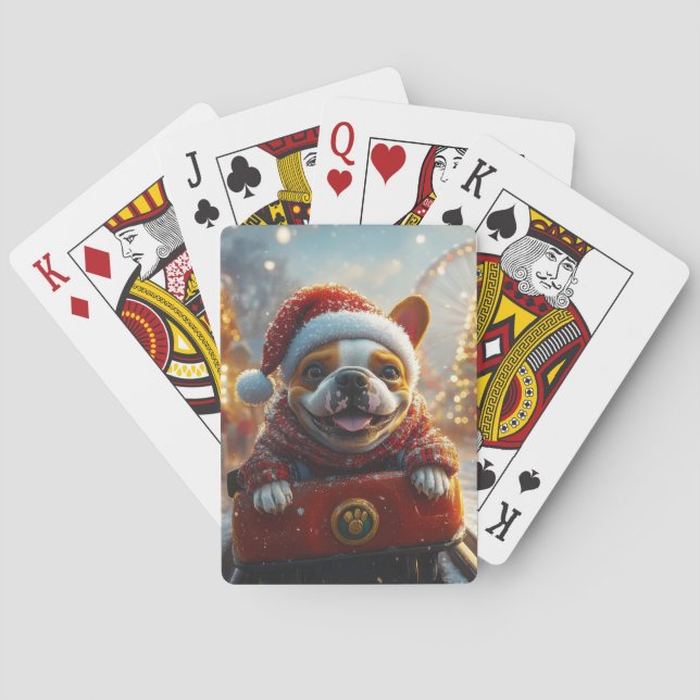 Jeu De Cartes Dessous de verre à rouleaux pour chien Bull Terrie (dos)