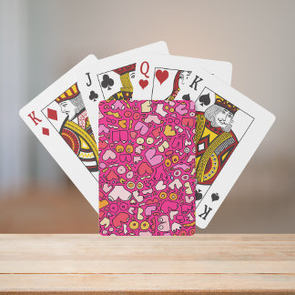 Jeu De Cartes dessous de verre en pierre motif couleur poitrine
