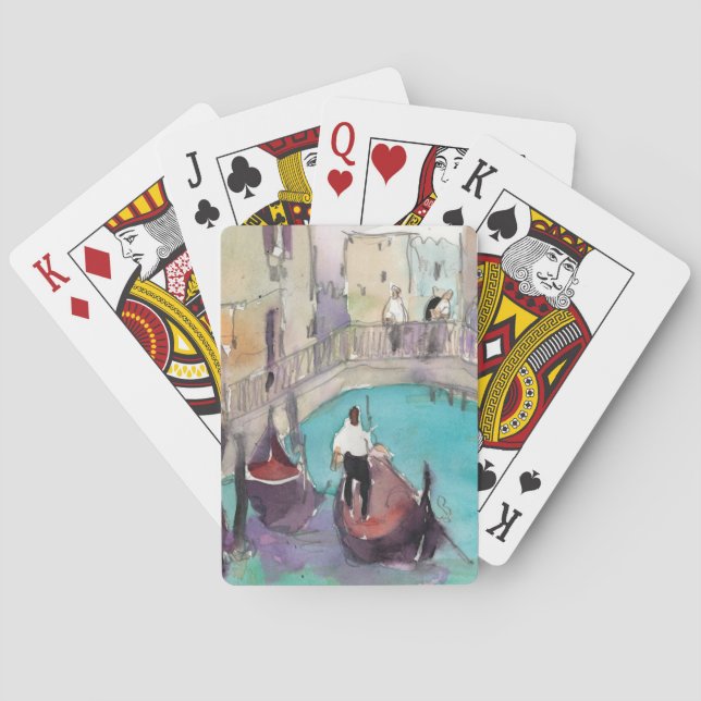 Jeu De Cartes Destinations | Aquarelle Venise Gondola Ride (dos)