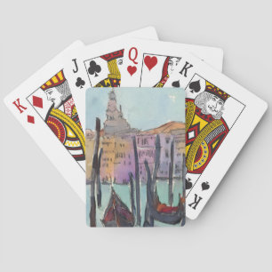 Jeu De Cartes Destinations   deux gondoles dans le croquis de