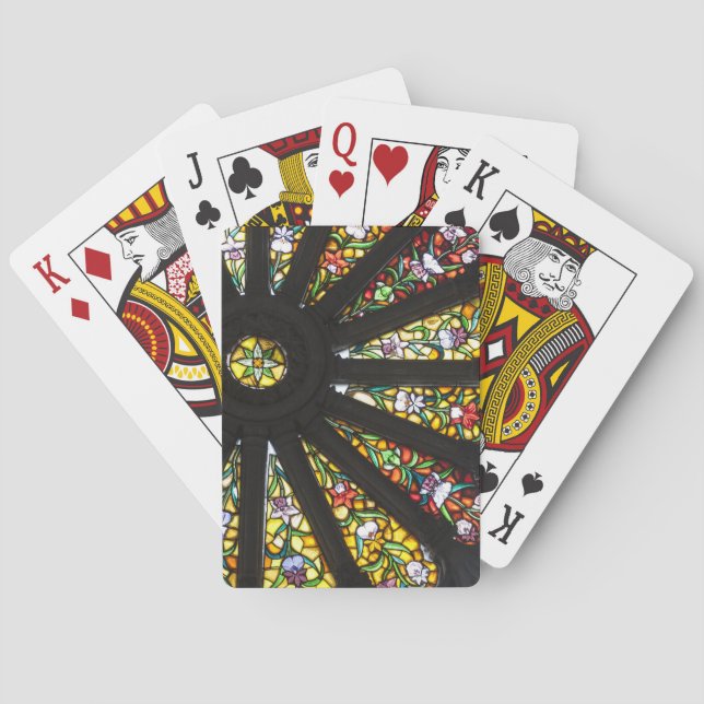 Jeu De Cartes Détail en verre tendu 2 (dos)