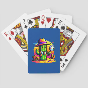 Jeu De Cartes Détecteur de cactus 8 bits - Mystère de pixels rét