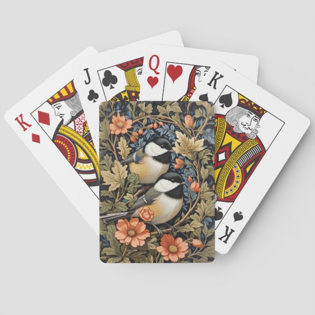Jeu De Cartes Deux Beaux Pickadee Noirs (dos)