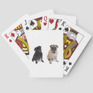 Jeu De Cartes Deux carlins un beige un noir
