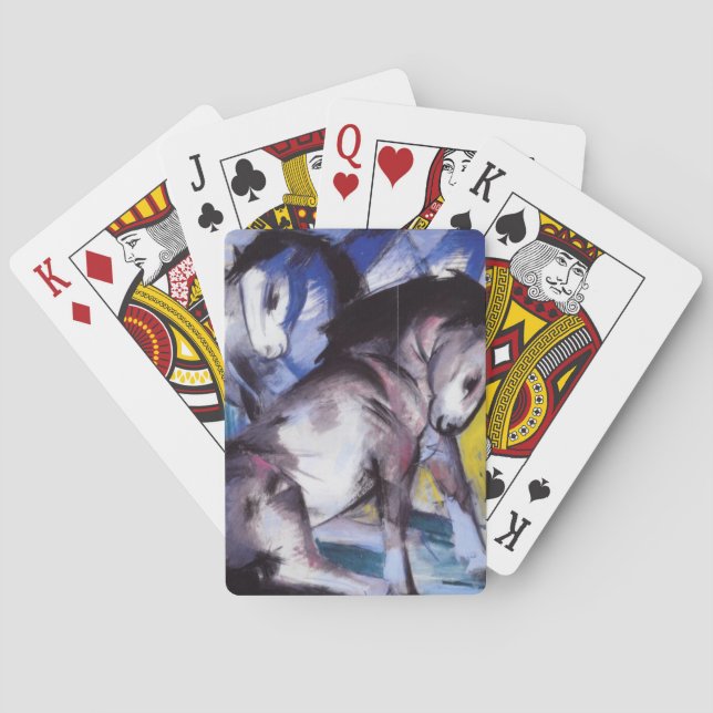 Jeu De Cartes Deux chevaux (par Franz Marc) (dos)