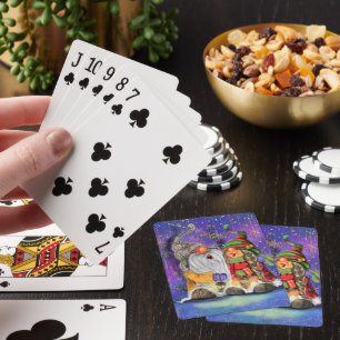 Jeu De Cartes Deux Gnomes Enchaînés chantant Bonne Chanson De No