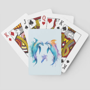 Jeu De Cartes Deux mignons dauphins
