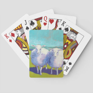 Jeu De Cartes Deux Moutons En Champ