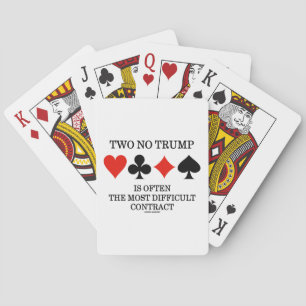 Jeu De Cartes Deux Pas Trump Est Souvent Le Contrat Le Plus Diff