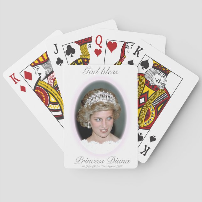 Jeu De Cartes Dieu Béni Princesse Diana - Souvenir (dos)