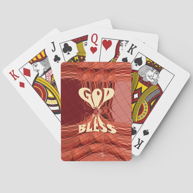 Jeu De Cartes Dieu Bénisse l'Art Imprimé (dos)