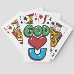 Jeu De Cartes Dieu vous aime des cartes de jeu