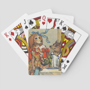 Jeu De Cartes Dîner de chien victorien Dress Doggy