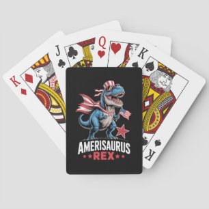 Jeu De Cartes Dinosaur 4 juillet Amerisaurus T Rex Funny