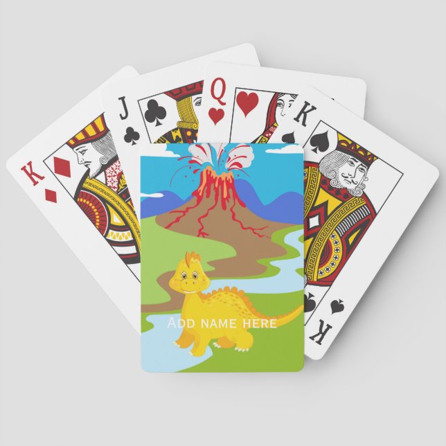 Jeu De Cartes Dinosaure personnalisé (dos)