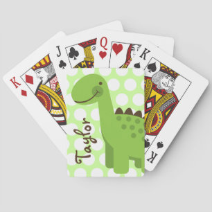 Jeu De Cartes Dinosaure Vert