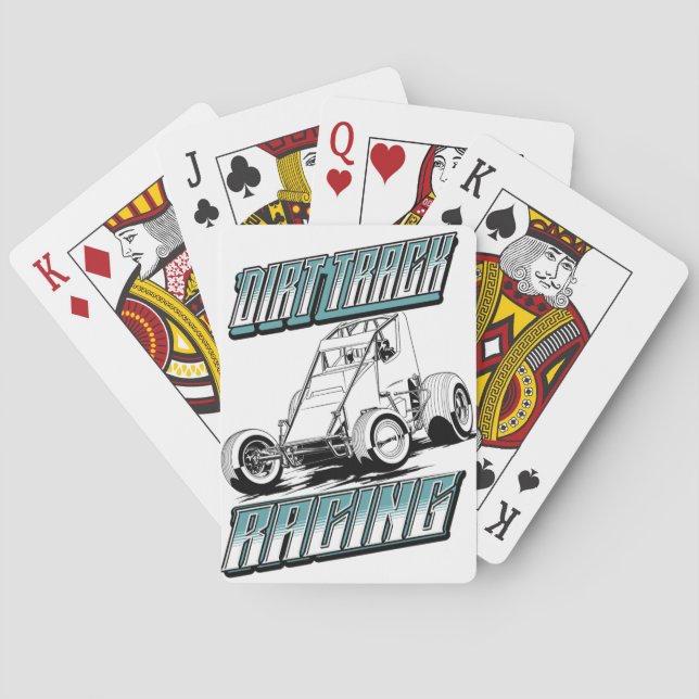 Jeu De Cartes Dirt Track Racing-Sprint Voiture Jouer Cartes (dos)
