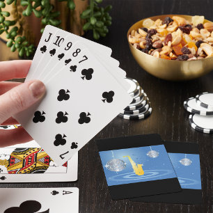 Jeu De Cartes Disco Jazz Saxophone Balls de Miroir Étincelant