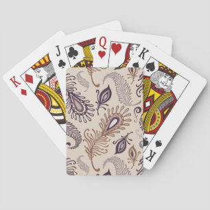 Jeu De Cartes Divers motif de plume