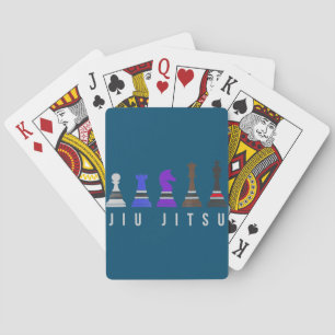 Jeu De Cartes djiu jitsu    entraînement, cadeau bjj avec texte.