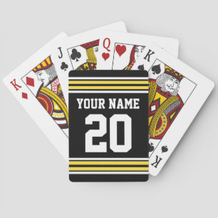 Jeu De Cartes do-it-yourself Team Jersey Stripes jaune noir