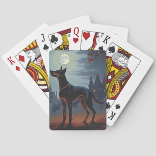 Jeu De Cartes Doberman Halloween effraie
