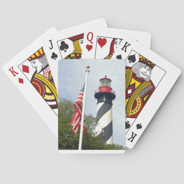 Jeu De Cartes DOF - Cartes de poker phare et drapeau (dos)