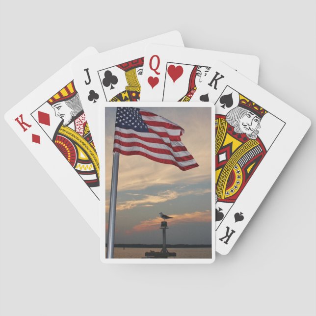 Jeu De Cartes DOF - Cartes de Poker Seagull et Flag (dos)