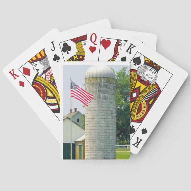 Jeu De Cartes DOF - Silo avec cartes de Poker Drapeau (dos)