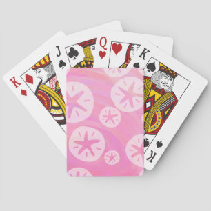 Jeu De Cartes Dollar de sable blanc et rose