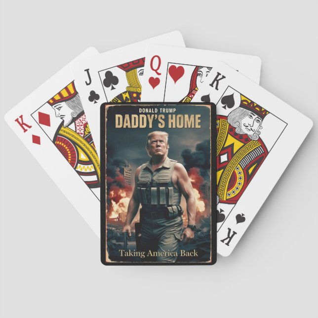 Jeu De Cartes Donald Trump Daddy's Home Funny Christmas Movie (dos)